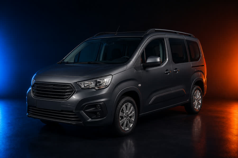 Minivan cinza da categoria Minivan