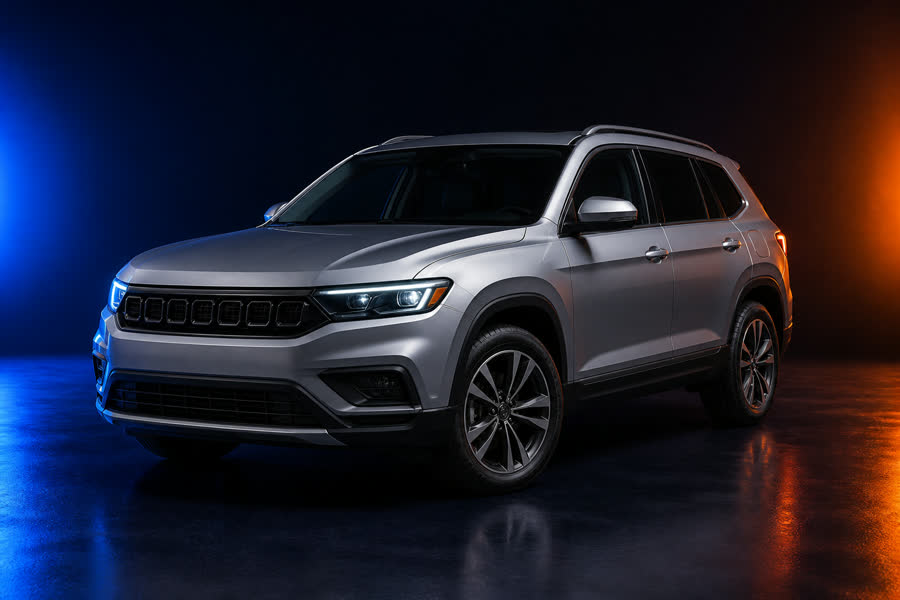 SUV prata da categoria Confort